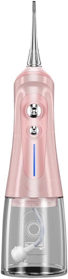 Irrigador bucal inalámbrico avanzado for Dientes, encías y aparatos dentales, con 6 boquillas de Chorro, Modos, Resistente al Agua IPX7, depósito 320 ml for Viajes Uso doméstico