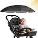 Messe mit günstig Kaufen-STYNGARD Sonnenschirm Kinderwagen UV Schutz 50+ / 70 cm Durchmesser mit Überhang - Sonnenschutz Kinderwagen - Sonnenschutz Buggy mit flexibler Universalhalterung Modell ROME