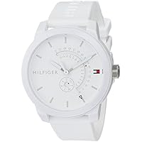 Tommy Hilfiger Reloj Analógico de Cuarzo para hombre con Correa en silicona Blanco - 1791481