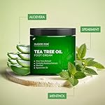 Majestic Pure Tea Tree Oil Foot Cream, Warming Cream - Calluses, Dry Cracked Feet, Hands, Heels, Elbow, Nails, and Knees - Softens & Moisturizes Skin - 8 oz - Image 3