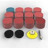 300PCS Sanding Discs Pad Kit, 2 Inch Hook and Loop Sanding Pad with Shank Backer Plate and Soft Foam