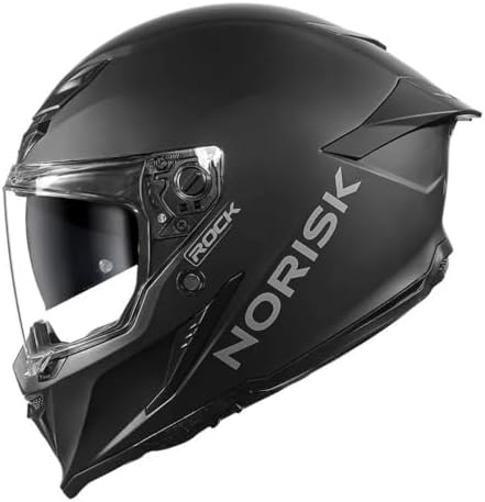 Capacete Masculino Norisk Rock Preto Oculos + Viseira