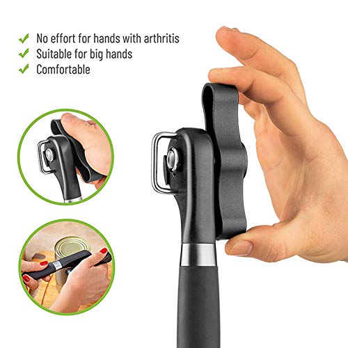 Can Opener Smooth Edge Manual, Can Opener Handheld, No Sharp Edges, Easy Turn Knob & Comfortable Non-slip Handle, Safe Side Cut Can Opener for Seniors - Image 8