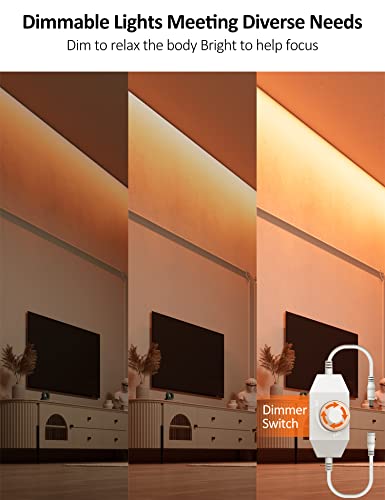 Orahon Orange Neon Led Strip Light 16.4Ft/5M 12V Dc 600 Smd2835 Waterproof Flexible Led Neon Rope Light For Indoor Outdoor Home Decoration With Power Adapter #TOP2