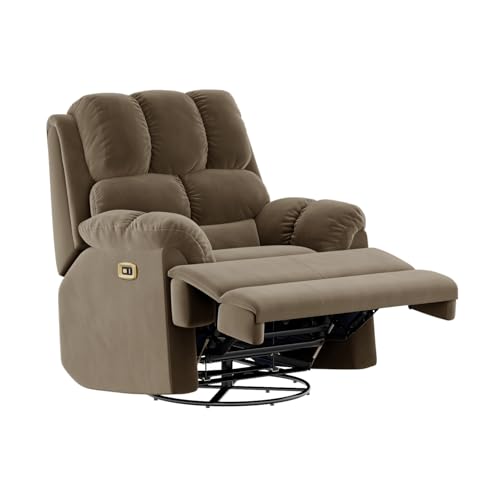 Image of Wakefit Recliner | 3 Year Warranty | Recliner Sofa 1 Seater, XpertGRID Technology, Designed for Supreme Comfort & Relaxation, Easy DIY Assembly, 145 kg Weight Capacity, Electic Virelia (Stone)