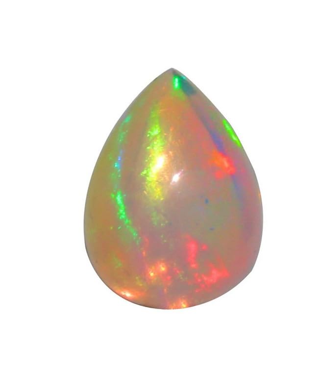 Opale éthiopienne poire naturelle de 2,8 cts, le cadeau précieux idéal à offrir