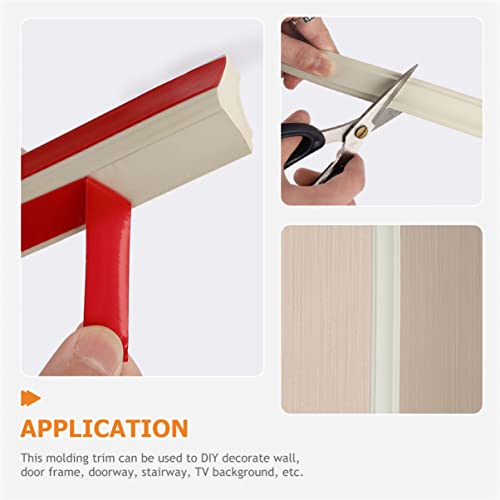 VILLCASE 1 rolo de papel de parede com borda decorativa flexível para escritório e casa, bordas deco