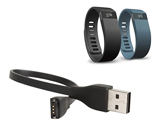 Fitbit Charger Cable by Geekius (2-Pack) - Replacement USB for Fitbit Charge, Charge Using Phones or Laptops, Wireless Wristband Accesory, No-Reset Compatible Spare, Stay in Shape Today!
