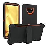 Galaxy Note 9 Case, ToughBox [Armor Series] [Shock Proof] [Black | Orange] for Samsung Galaxy Note 9 Case [Comes with Holster & Belt Clip] [Fits OtterBox Defender Series Belt Clip Phone Cover]