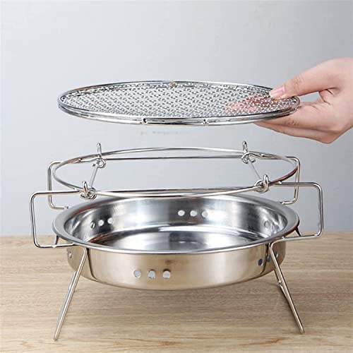 Estufa de barbacoa de acero inoxidable duradera para camping y jardín 4