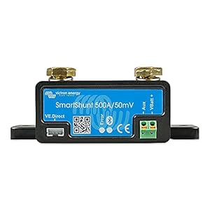 Victron Energy SHU050150050 SmartShunt Battery Monitor, 500A, Bluetooth
