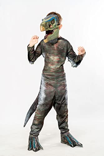 Rubies Disfraz Therizinosaurus Jurassic World para niños, Jumpsuit con cubrebotas adjuntas, cola y...