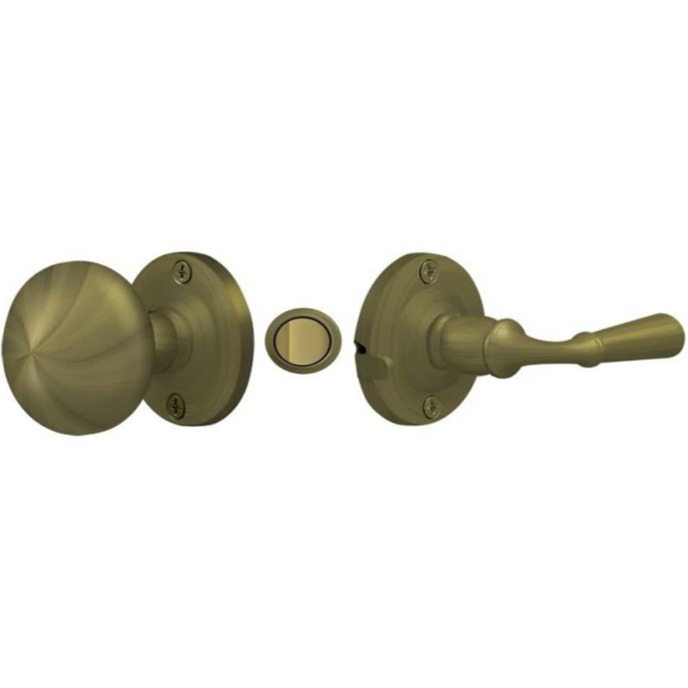 Deltana SDL980U5 Storm Door Latch; Round; Tubular Lock; Antique