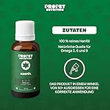 Hanföl für Hunde & Katzen. (700 Tropfen) Kaltgepresstes, reines Hanfsamenöl mit Omega 3, 6 & 9 - Zur Entspannung und für Gelenke - Hanfsamenöl für Tiere