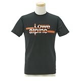 (ロウ アルパイン)Lowe alpine Border Logo Tee M LSM12042 black ブラック L