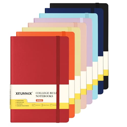Notebook A5 de tapa dura con 160 páginas a rayas para tomar notas en el trabajo y la oficina