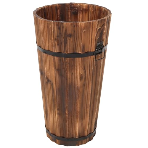 YARNOW Soporte para Paraguas de Madera Estilo Granja Estante Decorativo para Almacenamiento en Exteriores y Aulas Versátil y Resistente