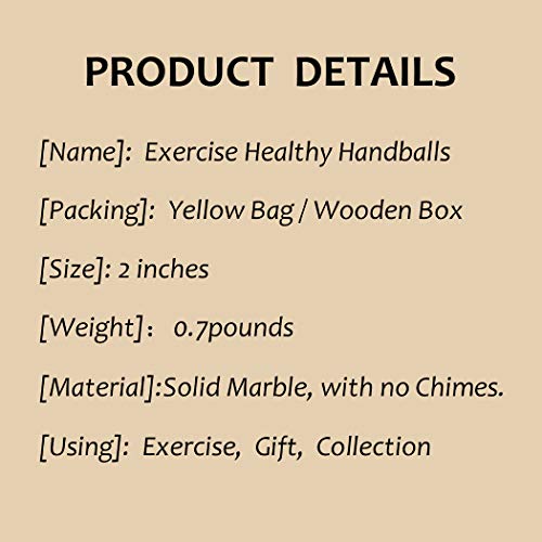 2 Marble Health Stress Exercise Baoding Balls Black Grey Craft Collection Bs002 #TOP3