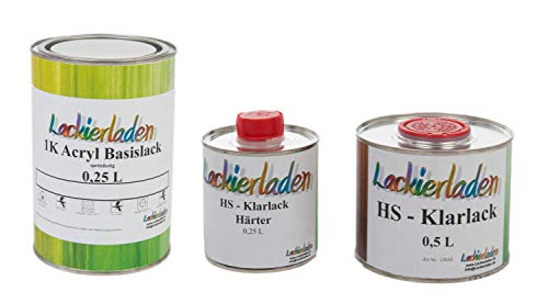 Lackierladen Autolack 1,0 Liter Set HS Klarlack Härter Wunschfarbe spritzfertig Mazda 32V Copper Red Effect