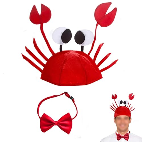 dinghaole 2 sombreros de cangrejo, accesorios de disfraz de cangrejo,