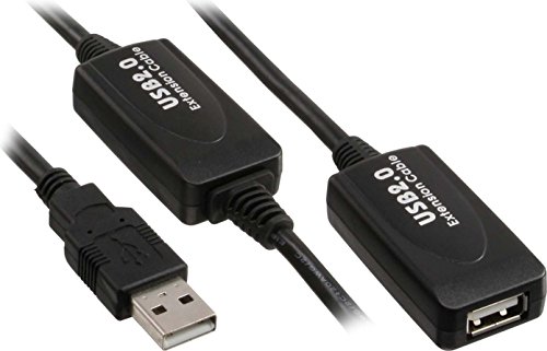 Kindermann 5771000115 Cavo Usb 15 M Usb A Nero - Cavi Usb (15 M, Usb A, Usb A, 2.0, Male Connector/Female Connector, Nero)