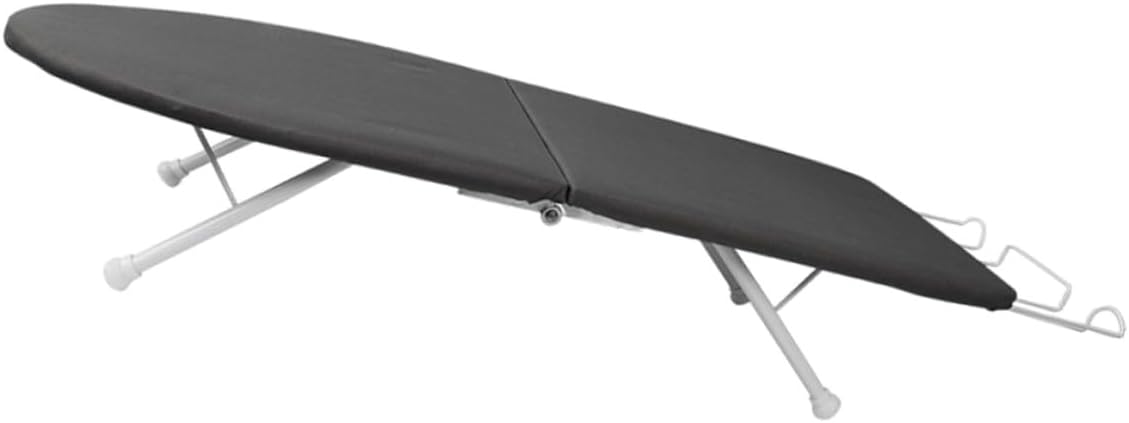 VALICLUD Portable Small Tabletop Ironing Board with Foldable Legs, Household Mini Ironing Rack for Shirts and Sleeves, Heat-Resistant Surface for Home and Dorm Use