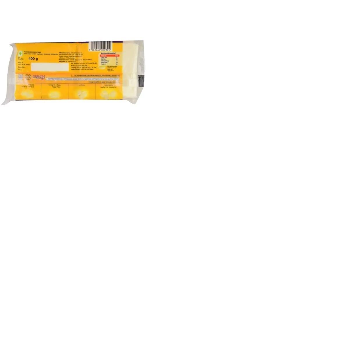 Amul Processed Cheese Slice, 400 g (20 Slices) Amazon.in Grocery