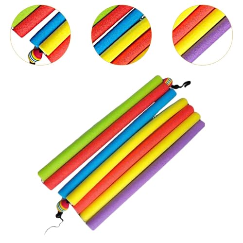 Lljsszr High Jump Crossbar Training Equipment Foam Rubber Jump Band Portable Field Track Pole Stand Bungee Cord for Adults Outside, Length 3.5m - Thumbnail 5