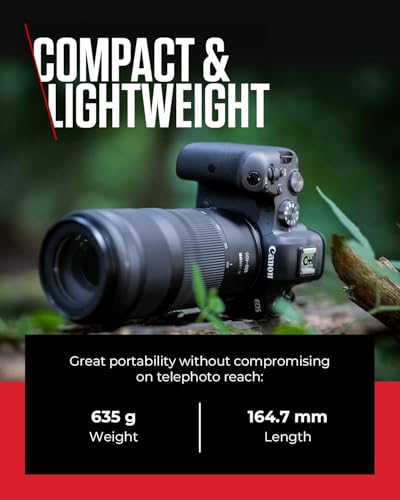 Canon RF 100-400mm F5.6-8 is USM - Lens for Canon R System Cameras, Ideal for Wildlife Photography, Sports, Action and Aviation.