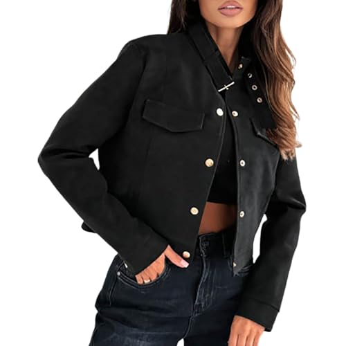Vestes col montant manches longues femme pour vos sorties citadines automnales
