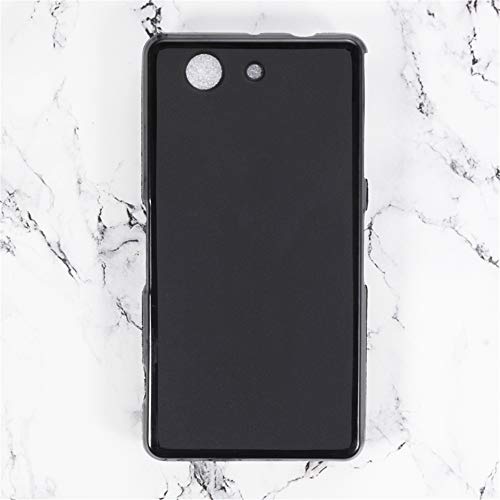 Custodia in TPU Compatibile con Sony Xperia Z3 Compact, Cover Protettiva Morbida e Antiurto con Ritagli Precisi e Design Sottile Antigraffio (Nero)