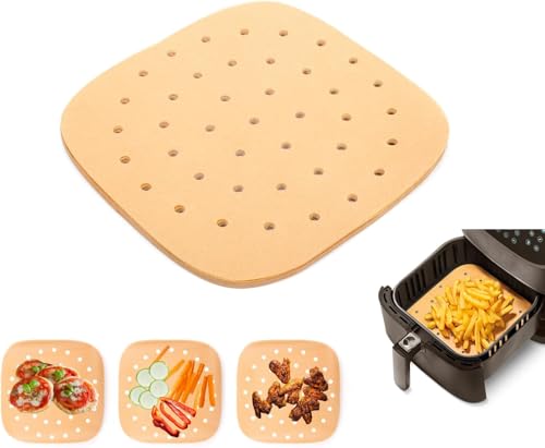 CrispHunter Carta Forno per Friggitrice ad Aria - 100 Pezzi Rotondi...
