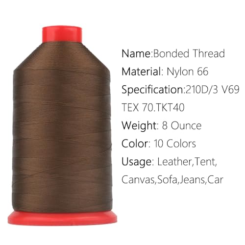 Hilo de nylon 66 para coser 4600 yd 8 oz resistente miniatura 2