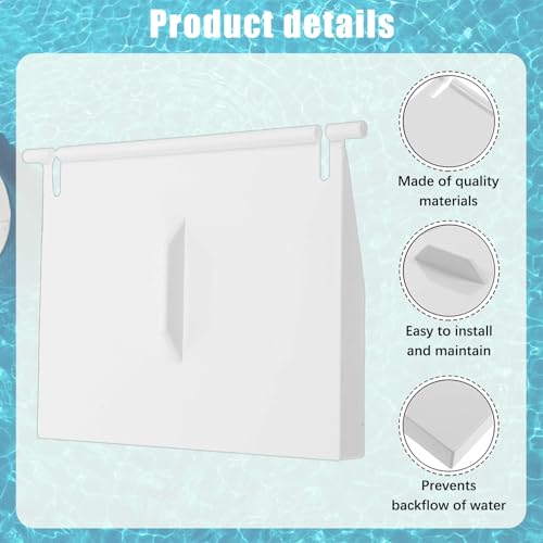 YJSDDNTY Pool Skimmerklappe, Standard Skimmerklappe, Pool Skimmer Ersatzteile für Einbau Skimmer Ersatzteil für Aufstellbecken（142mm*110mm