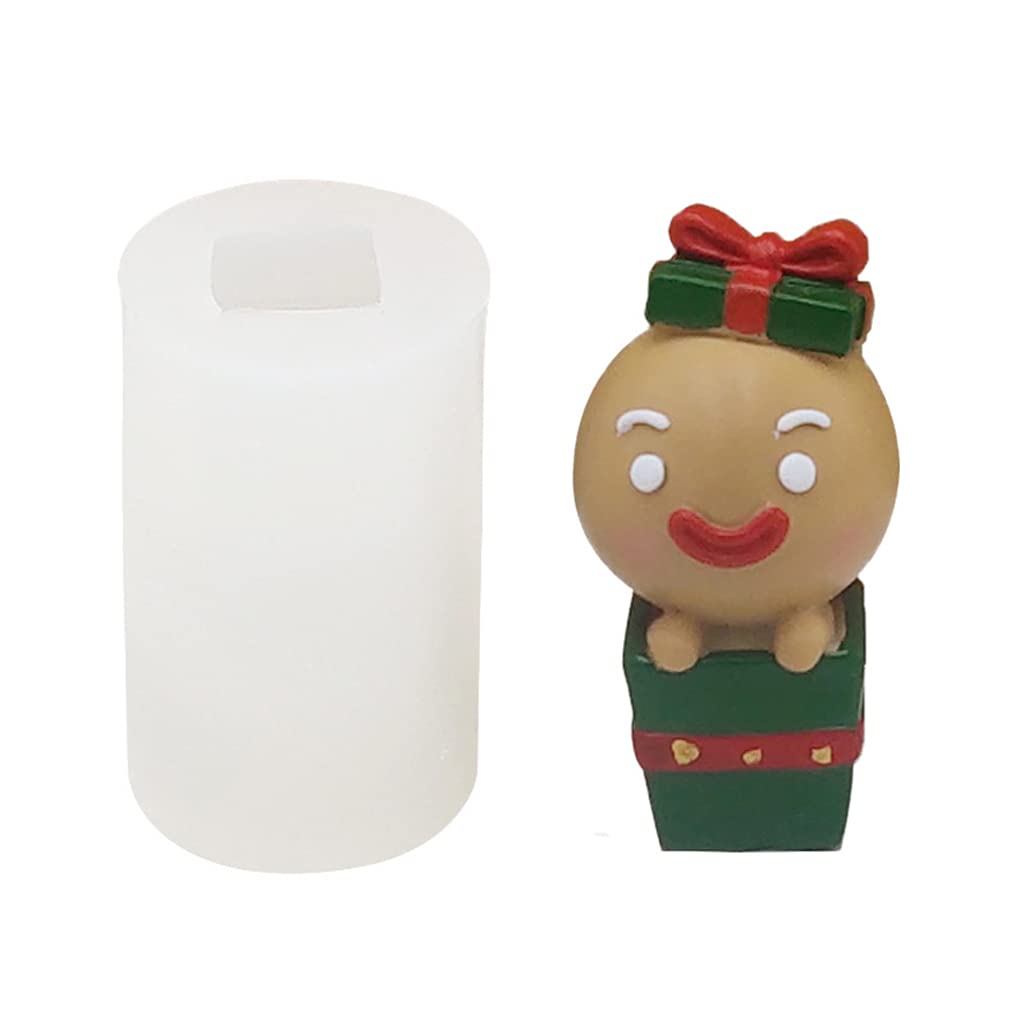PANGBOER Christmas Day Design Candy Mold Practical Creative Silicone Snowmen Cake Mold Chocolate Gummy Kitchen Hand Silicone Chocolate Molds Small Set Wedding