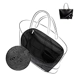 DGAZ Organiseur de sac à main pour la série Anjou PM, extérieur en papier Dupont imperméable, avec compartiment zippé et porte bouteille (Noir)