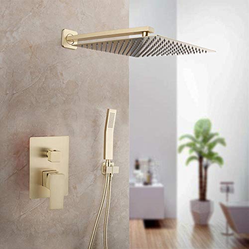 Douche en or brossé LWX mitigeur de luxe pour salle de bain élégante