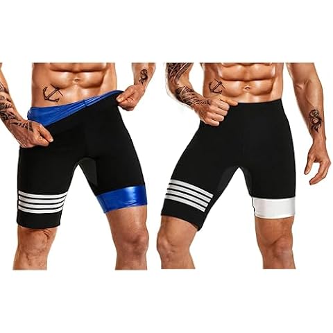 DYUAI Sauna Sweat Pants for Men Compression Pants Athletic Leggings Workout Sauna suit Cover