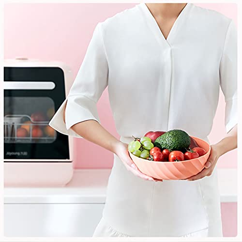 Dishwashers Compact Portable Countertop Dishwasher With 5L Built-In Water Tank Mini Dishwasher With 6 Programs，For Small Apartment, Dorms (Color : Pink,,43.3*40.6*46.5Cm #TOP1