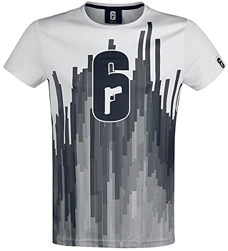 Rainbow Six Siege - Logo Uomo T-Shirt Bianco M 100% Polieste