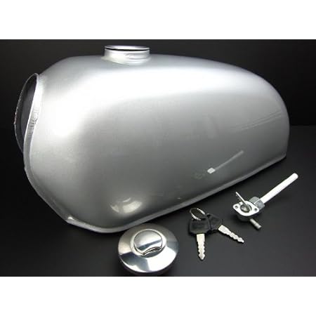 Amazon ミニモト エイプ50 100 燃料タンク 5 5l シルバー タンク本体 車 バイク