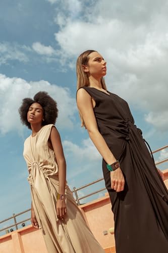 Coiris Multi Layers Seed Beads Wide Bangle Strand Bracelet for Women (BR1167)…2