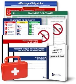 Pack Affichages Obligatoires Registres Convention Collective Conformite Entreprise 21 Coiffure Amazon Fr Fournitures De Bureau