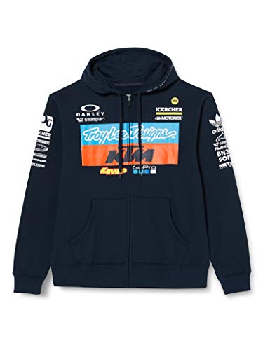 Troy Lee Designs Men's KTM Team Zip Hoody,Medium,Navy