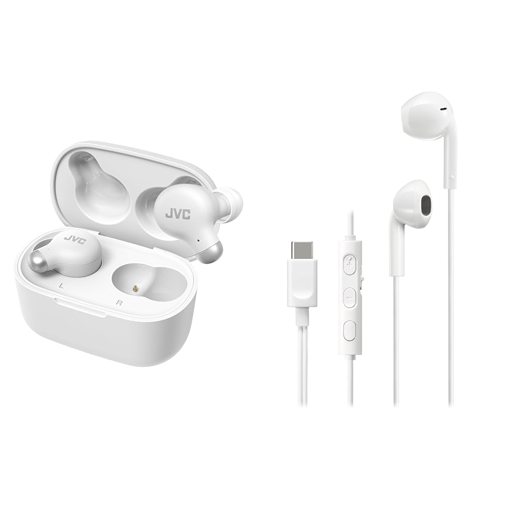 Amazon.co.jp: 【ワイヤレスイヤホンと有線イヤホンセット】JVC