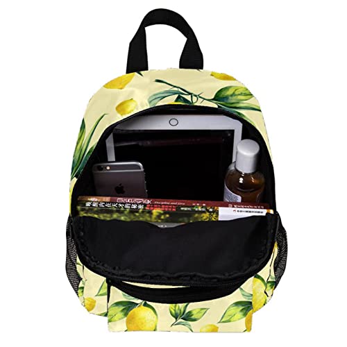 Sac à dos multicolore motif fruits et citron jaune 30,5 cm de qualité supérieure