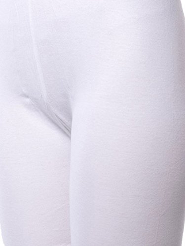 Image of BodyForm Women's Interlock Cotton White Cycling Shorts