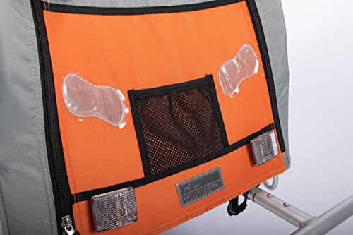 TrendPet Comfort Wagon M, Grauer Aluminiumanhänger mit Federung für Hundebesitzer, Outdoor-Enthusiasten mit mittelgroßen bis großen Hunden