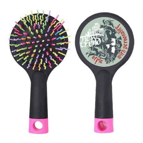 Brosse à cheveux démêlante Graffiti Street pneumatique anti-casse pour cheveux