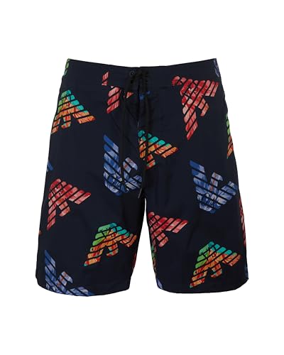 Emporio Armani Men's Big Eagle Logo Bermuda Swim Trunk